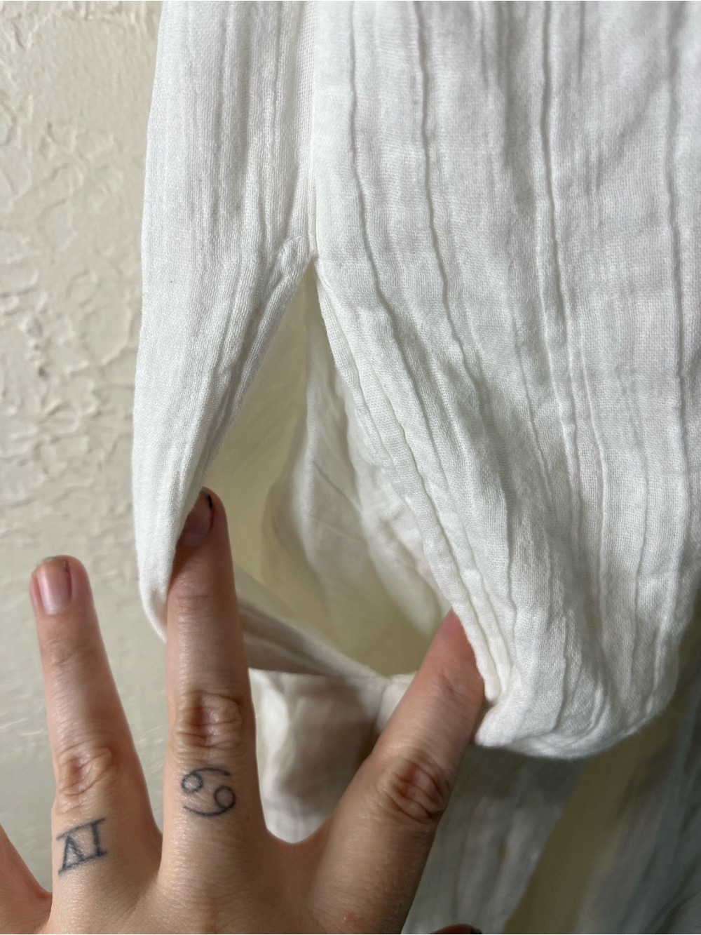 Mara Hoffman Crinkled Cotton Gauze Midi Dress in White 100% Organic Cotton - Picture 8 of 14